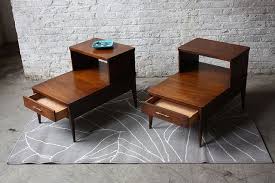 Solid wood end table with claw legs (high quality) (with dovetail joint drawer). Handsome Broyhill Saga Mid Century Modern End Tables Mint 1960 S Modern End Tables Mid Century Modern End Table Mid Century Modern Furniture
