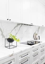 14 White Marble Kitchen Backsplash Ideas You Ll Love White Marble Kitchen Kitchen Cabinet Design Interior Design Kitchen