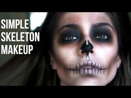 simple skeleton makeup last minute