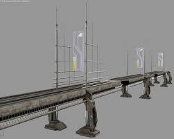 Hi Tech Bridge 3d Model 3d Model Model Architecture Exterior