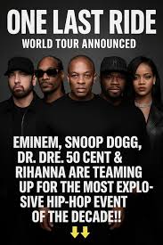 One Last Ride 2026 World Tour Rhiannaeminmen Snoopdre and 50 | TikTok