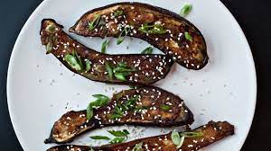 Ginger Miso Glazed Eggplant Recipe Japanese Eggplant Recipes Ginger Miso Recipes