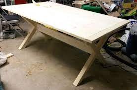 The two table halves open and close in the center allowing for up to three 18 wide table leaves. Dining Table Construction Plywood General Woodworking Talk Wood Talk Online