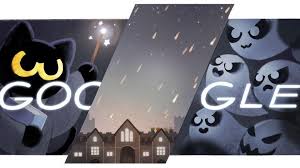 Happy halloween guys!a wild google doodle appeared today and it's pretty cute. Today S Google Doodle Game Lets You Become A Magic Cat That Kills Ghosts Ht Tech