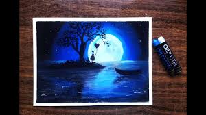 Join millions of creators and explore your creativity. How To Draw Moonlight Scenery With Oil Pastels Novocom Top