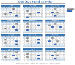 The calendars cover a 12 month period and are divided into four quarters. 2020 2021 Payroll Calendar Maury County Public Schools