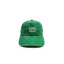 Wavy Cap Washed Green Cap Green Cap Washed Cap