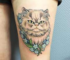 Cat Tattoo By Kate Holt Post 28204 Cat Tattoo Cartoon Cat Tattoo Tattoos