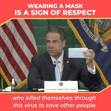43 5k Likes 1 868 Comments Governor Andrew M Cuomo Nygovcuomo On Instagram Show Respect Wear A Mask