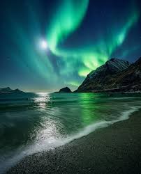 Beautiful Northern Lights Lofoten Norway Beautiful Lights Lofoten Northern Norway Northern Lights Northen Lights Aurora Borealis Northern Lights