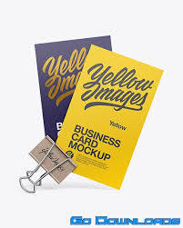 Download Two Business Cards With Binder Mockup 26413 Free Download Godownloads