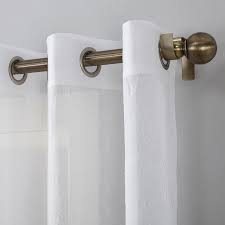 There are 8 grommets on each sheer drape and 16 grommets in total. Erica Grommet Sheer Curtain Panel 84 At Home