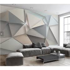 Modern wallpapers for living rooms. Custom Wallpaper 3d Modern Minimalist Triangle Murals For Living Room Bedroom Tv Backdrop Wall Home Decor Wallpaper Shopee Malaysia