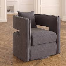Ivy Bronx Beahm Swivel Barrel Chair Reviews Wayfair Swivel Barrel Chair Furniture Barrel Chair