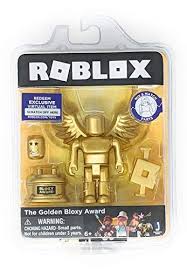 Roblox Gold Collection The Golden Bloxy Award Single Figure Pack With Exclusive Virtual Item Code Roblox In 2020 Super Mario Toys Roblox Pokemon Toy