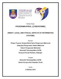 , pemakanan wanita, teknologi maklumat dan makanan terproses. Page 1 1 Kertas Kerja Viral Cybercrime
