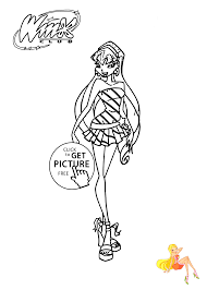 You can use our amazing online tool to color and edit the following winx club bloomix coloring pages. Stella Winx Club Coloring Pages For Girls Printable Free 17