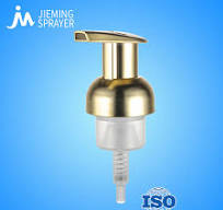 Factory Price Big Press Head Smooth Twist Gold Foam Pump for Pet Bottle