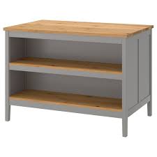 Our smart range of kitchen carts add that extra storage we all look for. Tornviken Kitchen Island Grey Oak 126x77 Cm Ikea