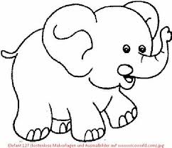 Elefant 127 Kostenlose Malvorlagen Und Ausmalbilder Auf Www Wicoworld Com Jpg 600 518 Elefant Elefant Ausmalbild Baby Steppdeckenmuster