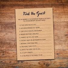 First released jan 26, 2012. Find The Guest Fun Bridal Shower Games Printable Ice Breaker Game Guess The Guest Game Bachelorette Game Bridal Guest Game Instant Download