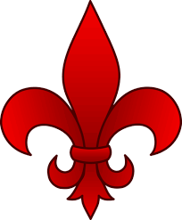 elegant red fleur de lis free clip art coloriage dragon
