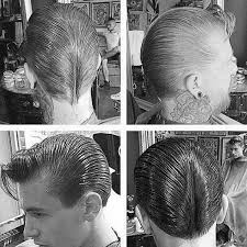 Pompadour haircut with bald fade. Ducktail Haircut For Men 30 Ducks Arse Hairstyles
