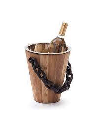Teak Wood Ice Bucket Mecox Gardens Wood Ice Bucket Ice Bucket Wine Bucket
