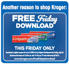 Save time and money with the kroger app! Kroger Free Colgate Toothpaste Coupon 7 26 Deal Seeking Mom