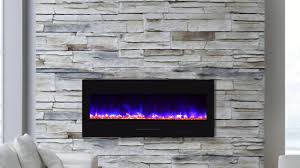 Finefind electric fireplace 60 recessed 3.86 ultra thin insert, wall mounted and in wall easy installation with remote control, 750w/1500w, low noise (fake fire) 4.7 out of 5 stars. Amantii 51 Built In Wall Mounted Electric Fireplace Wm Fm 50 Bg Youtube