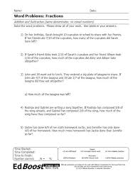 4:22 mathantics 4 273 232 просмотра. Word Problems Fractions Addition And Subtraction Same Denominator Edboost