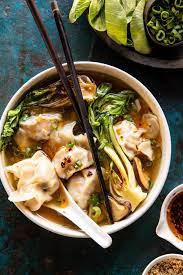 25 Minute Wonton Soup With Sesame Chili Oil Recipe In 2021 Half Baked Harvest Recipes Wonton Soup Harvest Recipes