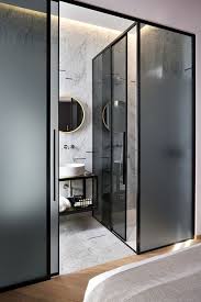 Single glass panel is the most simplicity door design of bathroom door ideas that usually used on moderncity house style. Trendy Bathroom Door Toilet Frosted Glass Ideas Glass Bathroom Door Modern Bathroom Design Glass Bathroom