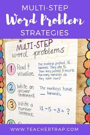 Mastering Multi Step Word Problems Teacher Trap Multi Step Word Problems Word Problems Word Problem Strategies