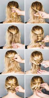 Short hair can be fashioned in some of the most glamorous prom updos. Medium Hair Easy Up Hairstyles Novocom Top