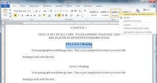 You can have one or more levels of headings in your paper; Https Www American Edu Provost Grad Etd Upload Heading Styles Pc Pdf