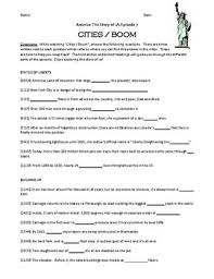 Is there an ideal way for citizens to behave? America The Story Of Us Episode 7 Cities Boom Video Worksheet Tpt
