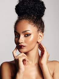 This faux bun gives the illusion that your natural hair is thick and full. The Faked You Out Bun Curls Understood Lipstick For Dark Skin Natural Hair Styles Peach Lipstick