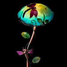 Solar Light Mushroom Garden Stake Dragonfly Solar Lights Garden Decorative Solar Garden Lights Mushroom Garden Stake