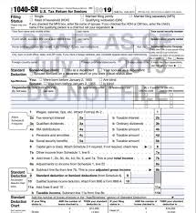 irs drafts tax return for seniors updates 1040 for 2019