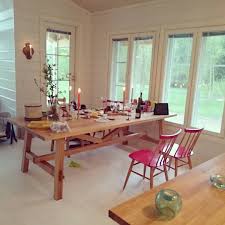 Dinner Is Over Nordiclight Is Finally Here Though Also Love The New Table From Ikea Mockelby Mokilla Lantliv Hemmahososs Stugl Esstisch Wohnen Tisch