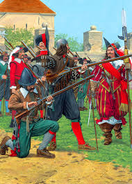 Imperial Musketeer And Caliverman Of The Thirty Years War Thirty Years War War Art Military Illustration