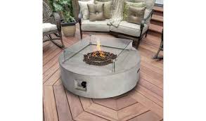 Elementi gas patio heaters and garden fires are available in a wide choice of finishes and colours, in either natural or eco. Buy Peaktop Hf42408aa Uk Gas Fire Pit With Cover Fire Pits Argos