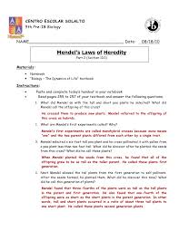 Lessons all answers blogs files videos. Mendel S Laws Of Heredity Part 2 Pp 255 257 Answer Key