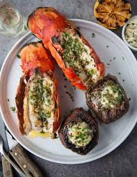 Cut the steak in half and generously season all sides of the steak with salt. Surf And Turf On The Grill With Herb Compound Butter Vindulge
