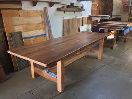Rough Sawn Douglas Fir Craftsman Style Dining Table Furniture Design Wooden Craftsman Style Table Wood Trestle Table