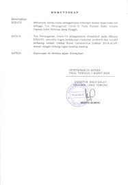 32 tahun 1999, tentang tenaga kesehatan. Surat Keputusan Sk Direktur Rsud Kelet Tentang Penunjukan Tim Penanganan Covid 19 Di Rsud Kelet Rsud Kelet