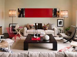 But it doesn't stop the black and red to shine. Red Living Rooms Design Ideas Decorations Photos