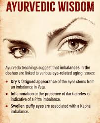 Popular Opinion : “If my vision is clear, my eyes are healthy.” Not always.  In Ayurveda, eye health is not measured only by how clearly you see.  Persistent fatigue, dryness, burning, heaviness,