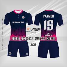 Jersey futsal berbahan microfiber, campuran polyester, spandex dan nilon, ini lentur dan cocok untuk kegiatan yang banyak bergerak seperti olahraga karena menjaga tubuh tetap sejuk dan kering. 1000 Contoh Desain Jersey Futsal Bola Yang Keren